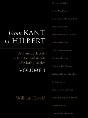 cover image of From Kant to Hilbert Volume 1